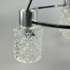 60s 70s Lamp Fixture Ceiling Lamp Chandelier Glass Chrome Space Age