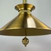 60s 70s ceiling lamp hanging lamp Hugo Frandsen Denmark brass design