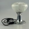 60s 70s table lamp bedside lamp chrome Doria glass space age design 60s 70s table lamp bedside lamp chrome Doria glass space age design
