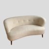 Danish 1940's Banana Sofa in Lambswool