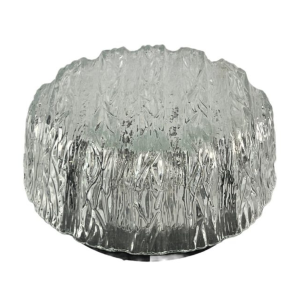 60s 70s ceiling lamp Plafoniere Flush Mount Glass Space Age Design 60s 70s