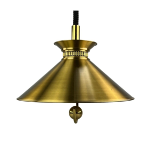 60s 70s ceiling lamp hanging lamp Hugo Frandsen Denmark brass design