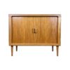 60s 70s teak sideboard Credenza cabinet Danish Modern Design Denmark 70s