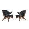 Vintage dining table set, 4 oak chairs and matching extendable table by Gerard Geytenbeek for AZS, Netherlands 1960s