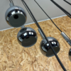 60s 70s Wortmann & Filz cascade lamp ceiling light chrome space age