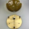 60s 70s Peill & Putzler Plafoniere ceiling lamp glass space design lamp