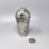 1950s Gorgeous Cocktail Shaker Set with Four Glasses in Stainless Steel. Made in Italy