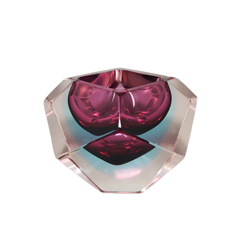 Prodotti 1960s Gorgeous Pink Ashtray or Catchall by Flavio Poli for Seguso. Made in Italy