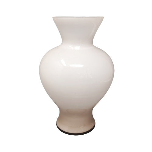 1960s Astonishing Beige Vase By Ca’ Dei Vetrai in Murano Glass. Made in Italy