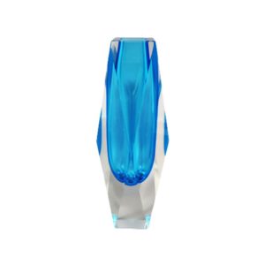 1960s Astonishing Rare Blue Vase By Flavio Poli for Seguso. Made in Italy