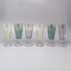 1960s Astonishing Set of Six Crystal Glasses. Made in Italy