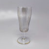 1960s Astonishing Set of Six Crystal Glasses. Made in Italy