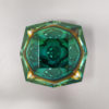 1960s Gorgeous Green Ashtray or Catchall by Flavio Poli for Seguso. Made in Italy