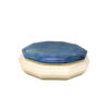 1960s Gorgeous Octagonal Blue and White Box in Alabaster. Made in Italy