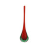 1960s Gorgeous Red and Green Vase By Flavio Poli