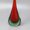 1960s Gorgeous Red and Green Vase By Flavio Poli