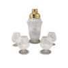 1960s Stunning Cocktail Shaker Set with Four Glasses. Made in Italy 1960s Stunning Cocktail Shaker Set with Four Glasses. Made in Italy
