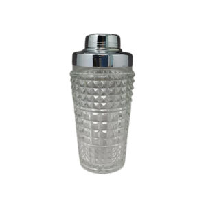 1960s Stunning Cut Crystal Cocktail Shaker. Made in Italy