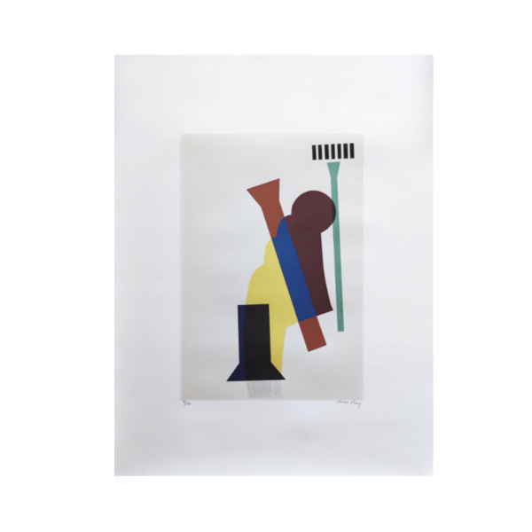 1970s Original Gorgeous Man Ray "Concrete Mixer" Limited Edition Lithograph