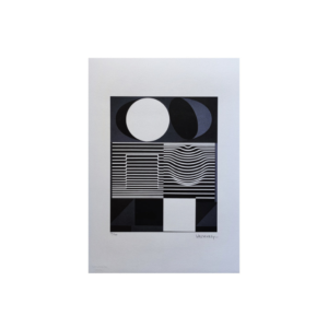 1970s Original Gorgeous Victor Vasarely "Ondho" Limited Edition Lithograph