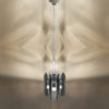 1970s Gorgeous Grey Smoked Chandelier by Veca in Murano Glass. Made in Italy