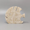 1970s Original Big Travertine Fish Sculpture by Enzo Mari for F.lli Mannelli