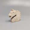 1970s Original Travertine Horse Sculpture by Enzo Mari for F.lli Mannelli