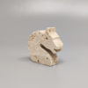 1970s Original Travertine Horse Sculpture by Enzo Mari for F.lli Mannelli