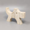 1970s Original Travertine Scottish Terrier Sculpture by Enzo Mari for F.lli Mannelli