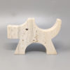 1970s Original Travertine Scottish Terrier Sculpture by Enzo Mari for F.lli Mannelli
