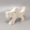 1970s Original Travertine Scottish Terrier Sculpture by Enzo Mari for F.lli Mannelli