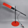 1970s Stunning Red Table Lamp by Veneta Lumi. Made in Italy