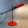 1970s Stunning Red Table Lamp by Veneta Lumi. Made in Italy