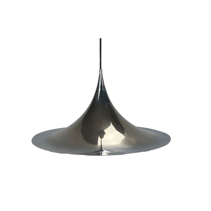 60s 70s Hanging Lamp Ceiling Lamp Tulip Metal Chrome Space Age Design