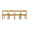 Vintage dining table set, 4 oak chairs and matching extendable table by Gerard Geytenbeek for AZS, Netherlands 1960s Vintage dining table set, 4 oak chairs and matching extendable table by Gerard Geytenbeek for AZS, Netherlands 1960s