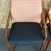 4x 60s 70s Teak Dining Chair Henning Kjaernulf for Korup Stolefabric Model 23