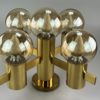 60s 70s ceiling lamp chandelier Gaetano Sciolari for Sciolari brass