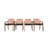 4x 60s 70s Teak Dining Chair Henning Kjaernulf for Korup Stolefabric Model 23