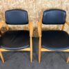 4x 60s 70s dining chair arm chair Danish design oak Denmark