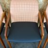 4x 60s 70s Teak Dining Chair Henning Kjaernulf for Korup Stolefabric Model 23