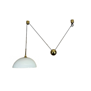 60s 70s lamp ceiling lamp hanging lamp Florian Schulz brass white design