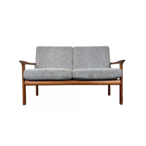 60s 70s teak 2-seater sofa couch Sven Ellekaer for comfort design Denmark