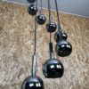 60s 70s Wortmann & Filz cascade lamp ceiling light chrome space age