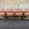 4x 60s 70s Teak Dining Chair Henning Kjaernulf for Korup Stolefabric Model 23