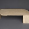 Vintage Travertine Coffee Table by Roche Bobois. France. 1970s