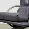 Special color leather lounge chair set, model 418 Torino BMP by Rolf Benz, Germany 1980s