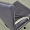 Special color leather lounge chair set, model 418 Torino BMP by Rolf Benz, Germany 1980s
