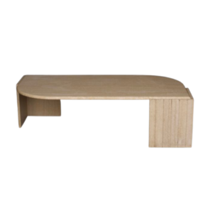 Vintage Travertine Coffee Table by Roche Bobois. France. 1970s