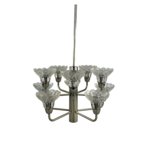 60s 70s lamp light ceiling lamp chandelier glass space age