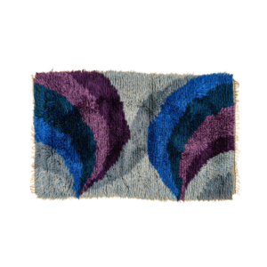 Scandinavian 20th century modern rya rug. 135 X 83 cm (53 X 33 in).